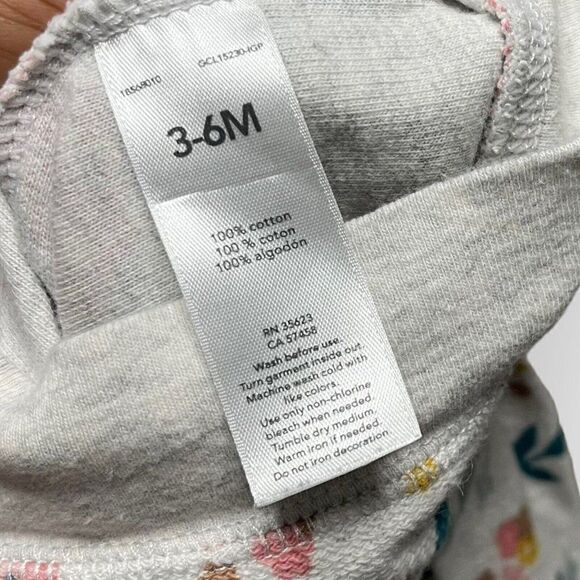 Child of Mine Carters Baby Girl Ivory Jacket Size 3-6 Months Floral Print Boho - Picture 7 of 7